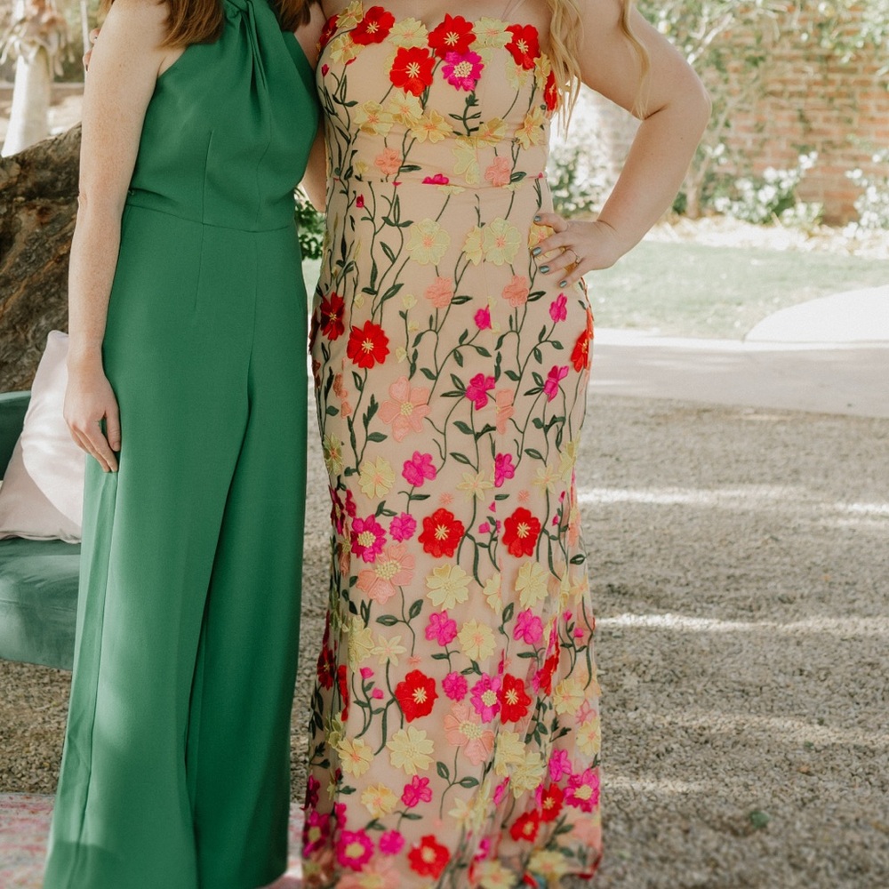 Arlene Embroidered Floral Evening Gown from Saks - Picture 10 of 10